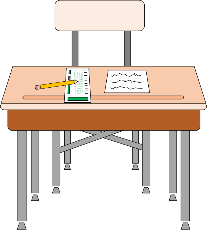 Desk School Cliparts - School Desk Clipart - Png Download (720x800), Png Download
