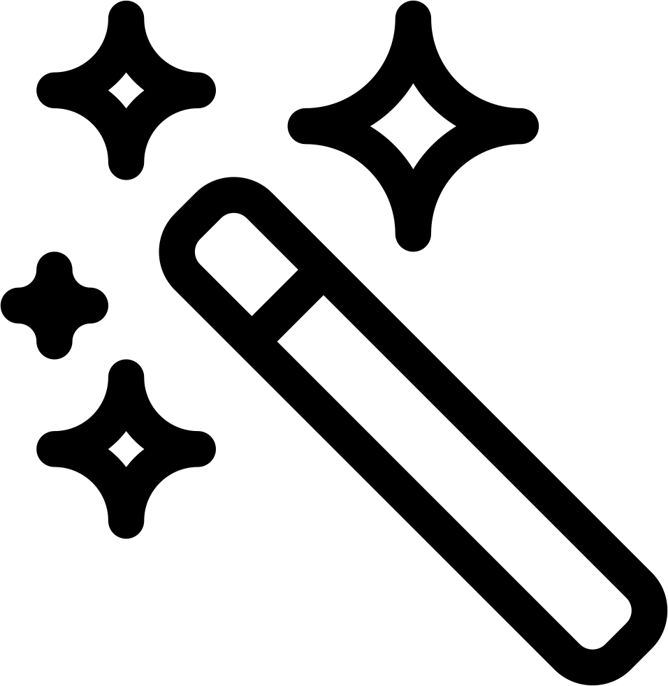 Png File Svg - Magic Wand Icon Png Clipart (956x982), Png Download