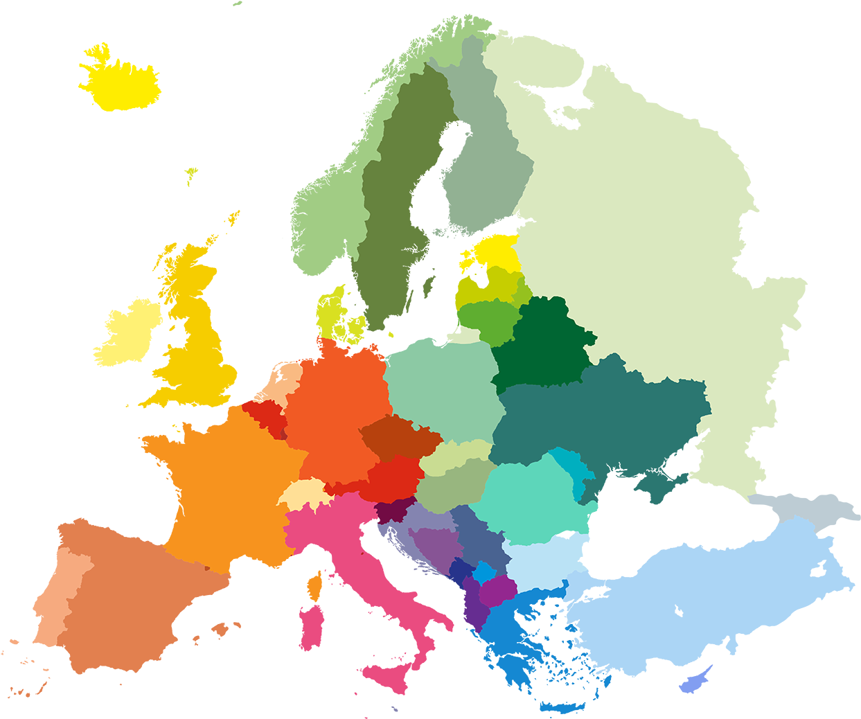 Zimbabwe • - Portugal In Europe Map Clipart (1275x1051), Png Download