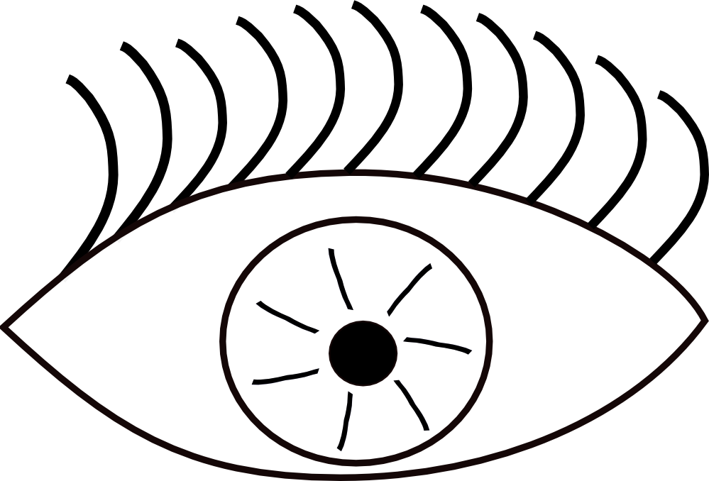 Free Free Pictures Of Eyes, Download Free Clip Art, - Eye Clip Art Black And White - Png Download (999x678), Png Download