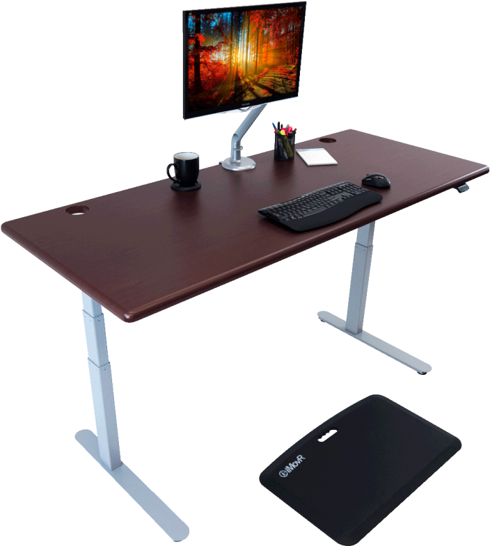 The Standing In Reviews - Lander Desk Clipart (768x848), Png Download