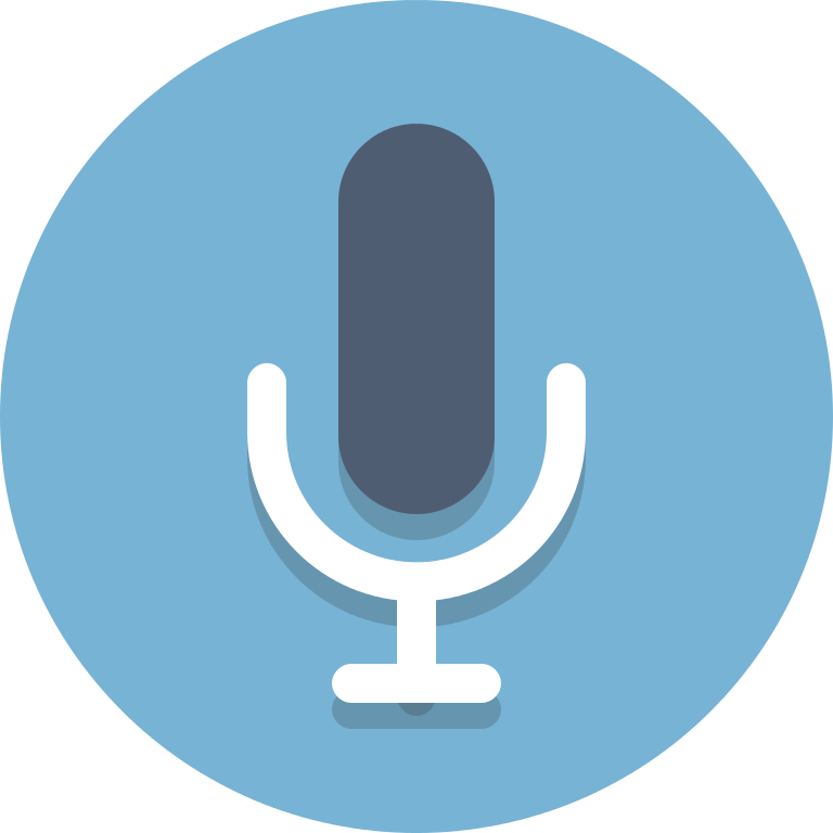 Circle Icons Mic - Voice Search Icon Png Clipart (768x768), Png Download