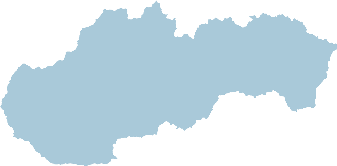 Slovakia Map - Slovakia Map Vector Clipart (1111x542), Png Download