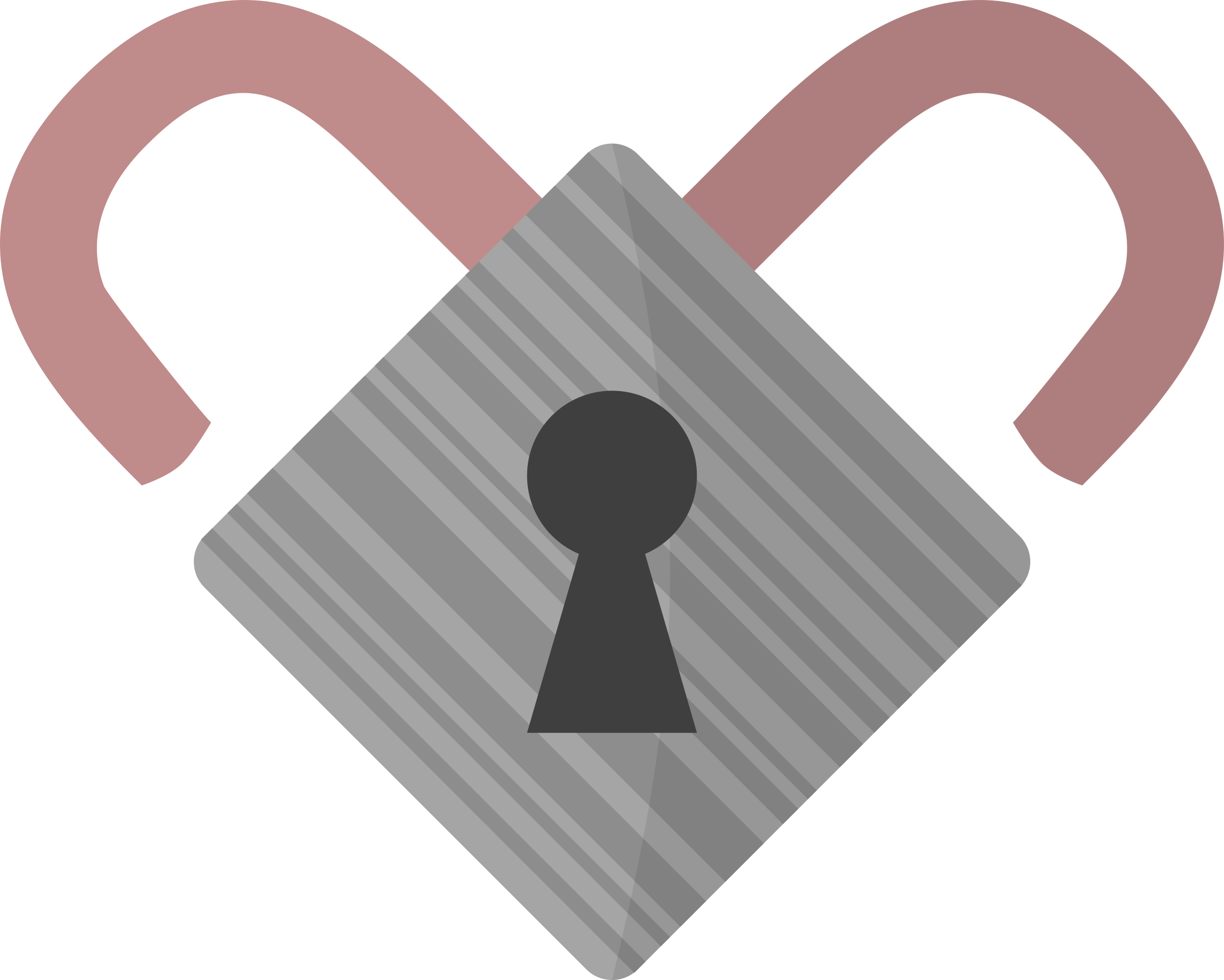This Free Icons Png Design Of Lock Heart Clipart (2400x1922), Png Download
