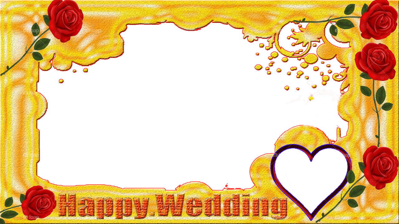 Png Frame Wedding - Picture Frame Clipart (1280x720), Png Download