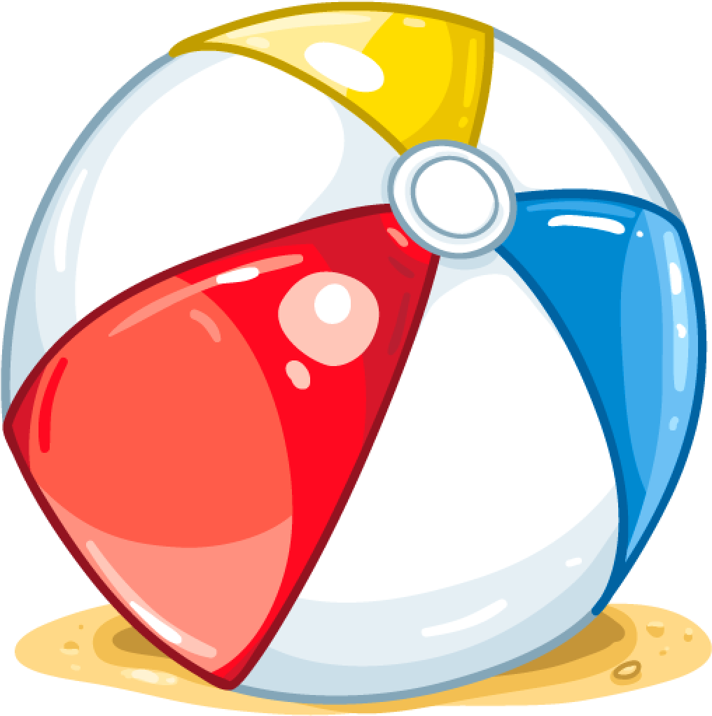Beach Ball - Beach Ball Cartoon Png Clipart - Large Size Png Image - PikPng