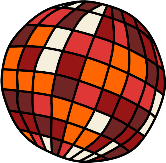 Disco Ball, Red, Orange, Png - Circle Clipart (816x1056), Png Download