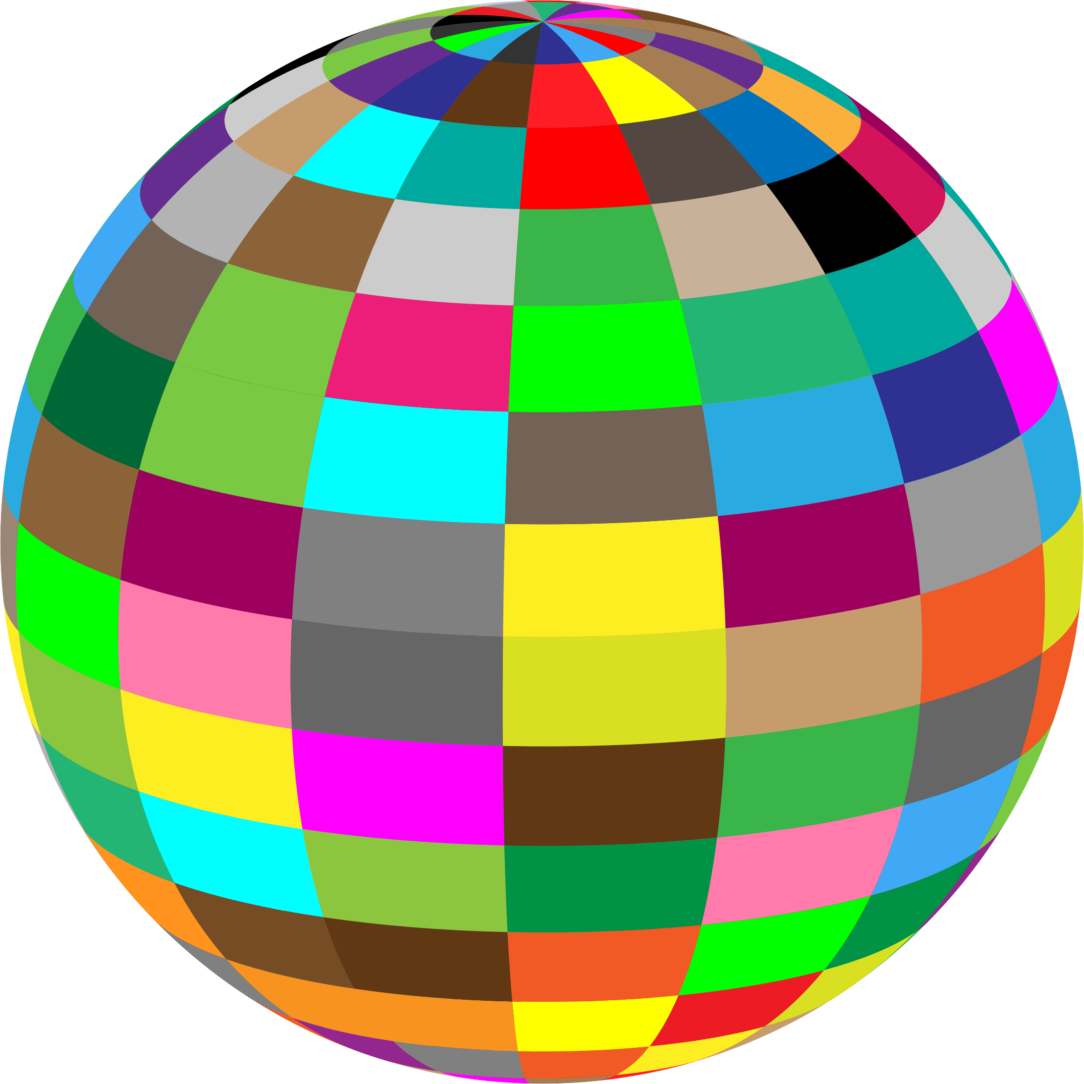 This Free Icons Png Design Of Geometric Beach Ball Clipart (2188x2188), Png Download