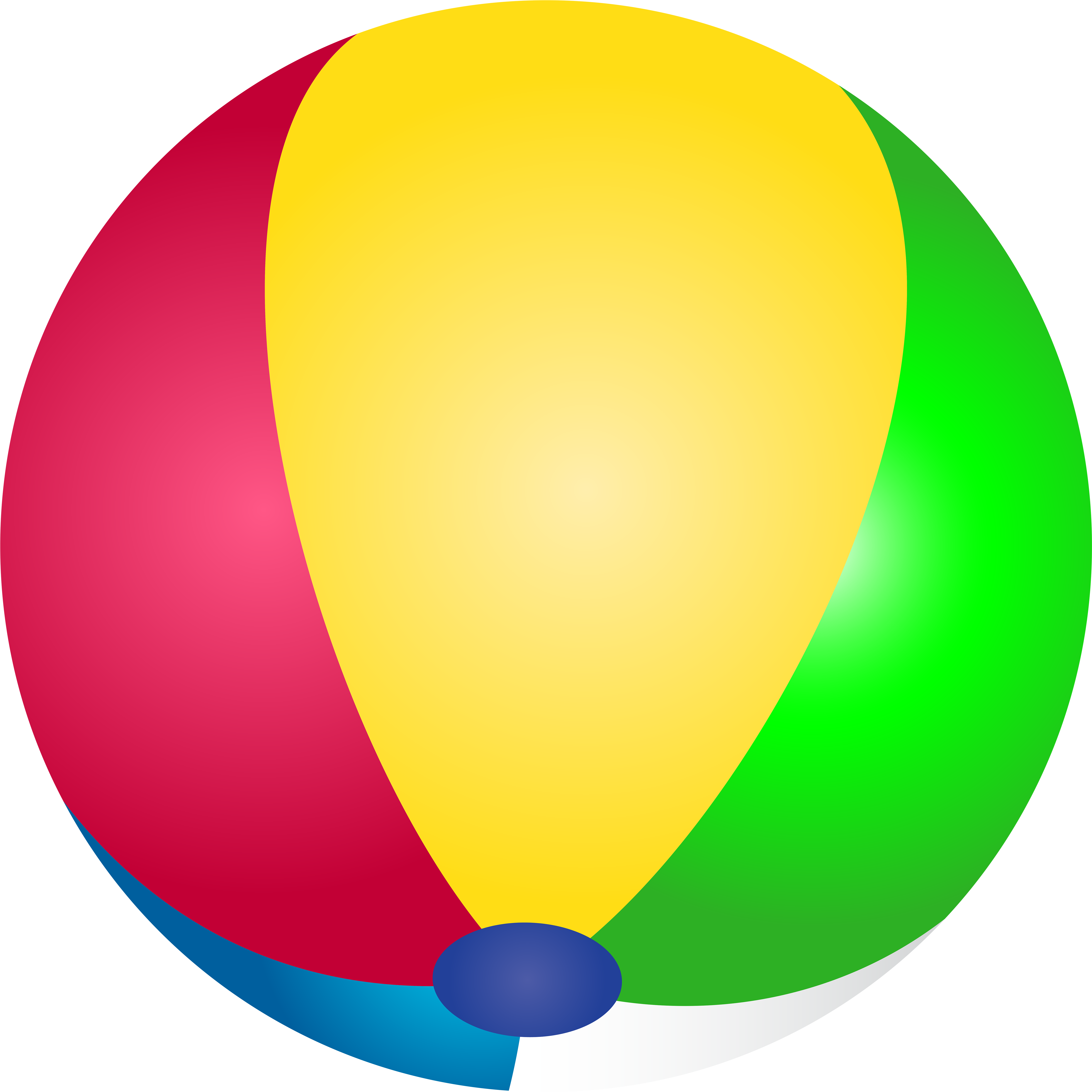 Clipart Sun Beach Ball - Clipart Beach Ball Png Transparent Png (600x600), Png Download