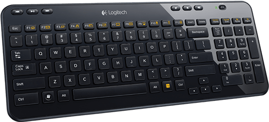 Wireless Bluetooth Keyboard With Touchpad Clipart (652x560), Png Download
