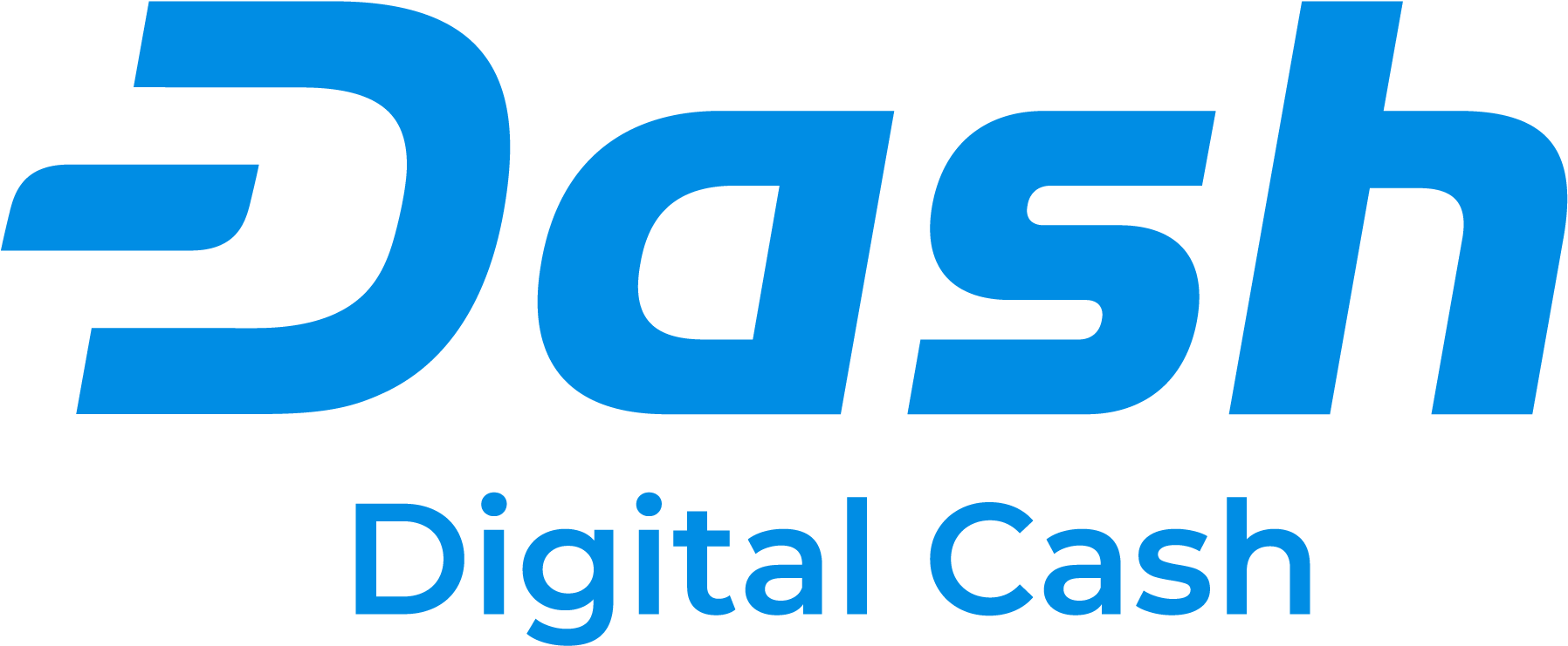 Dash Digital-cash Logo 2018 Rgb For Screens - Dash Clipart (1831x778), Png Download