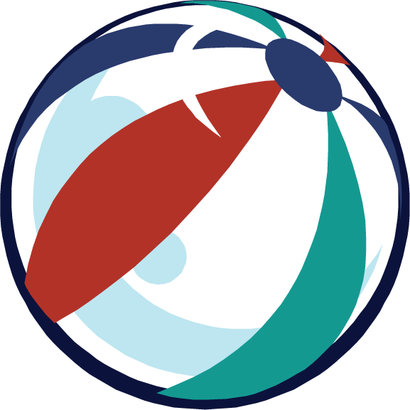 Beach Ball Clipart August Beach - Beach Ball - Png Download (577x577), Png Download