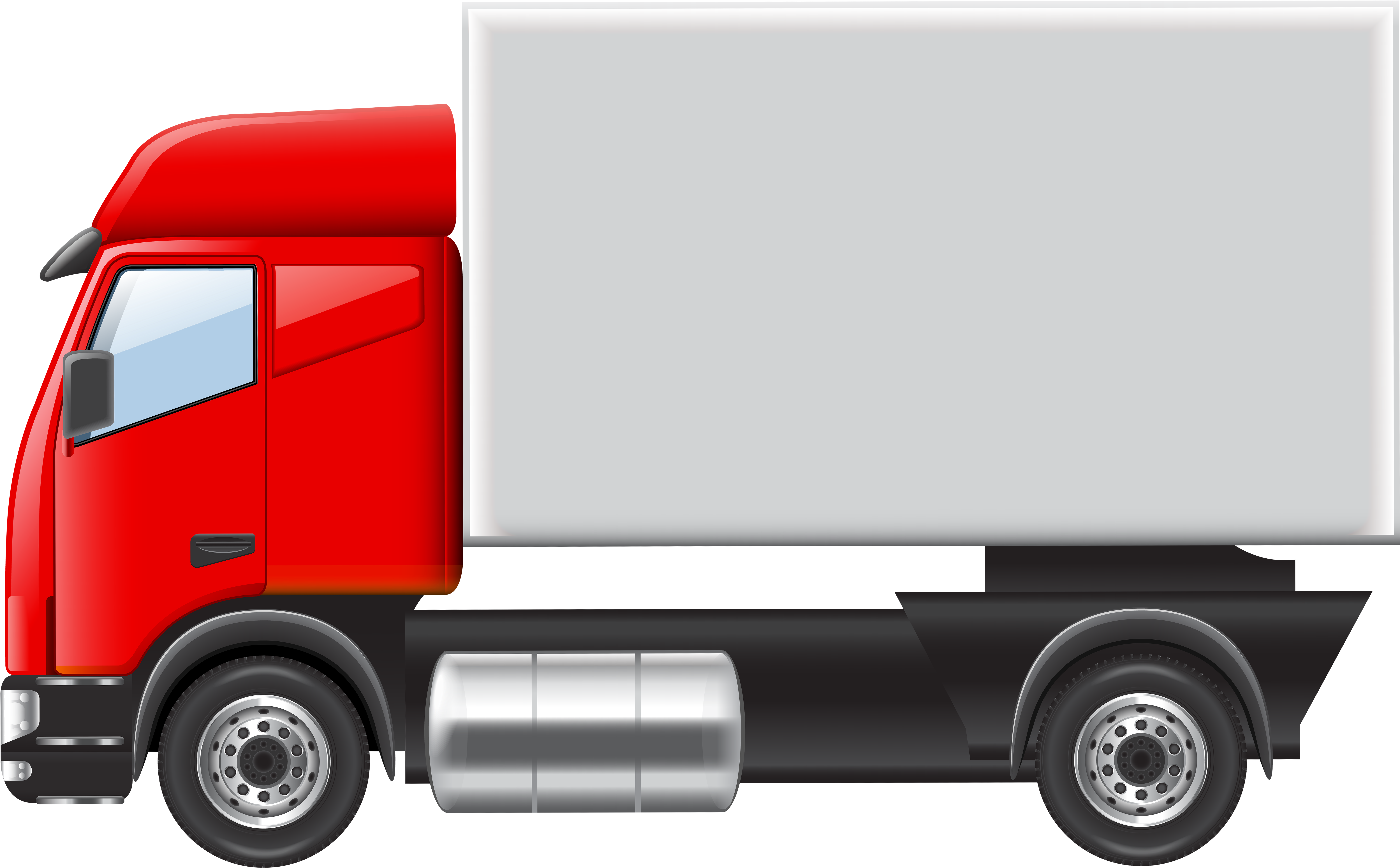 Truck Png Clip Art - Trailer Truck Transparent Png (8000x4946), Png Download