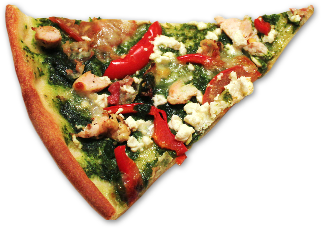 Veg Pizza Slice Png , Png Download Clipart (1037x738), Png Download