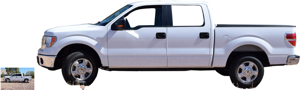 Pickup Truck Png Background Image - Free White Pickup Truck Stock Clipart (1024x318), Png Download