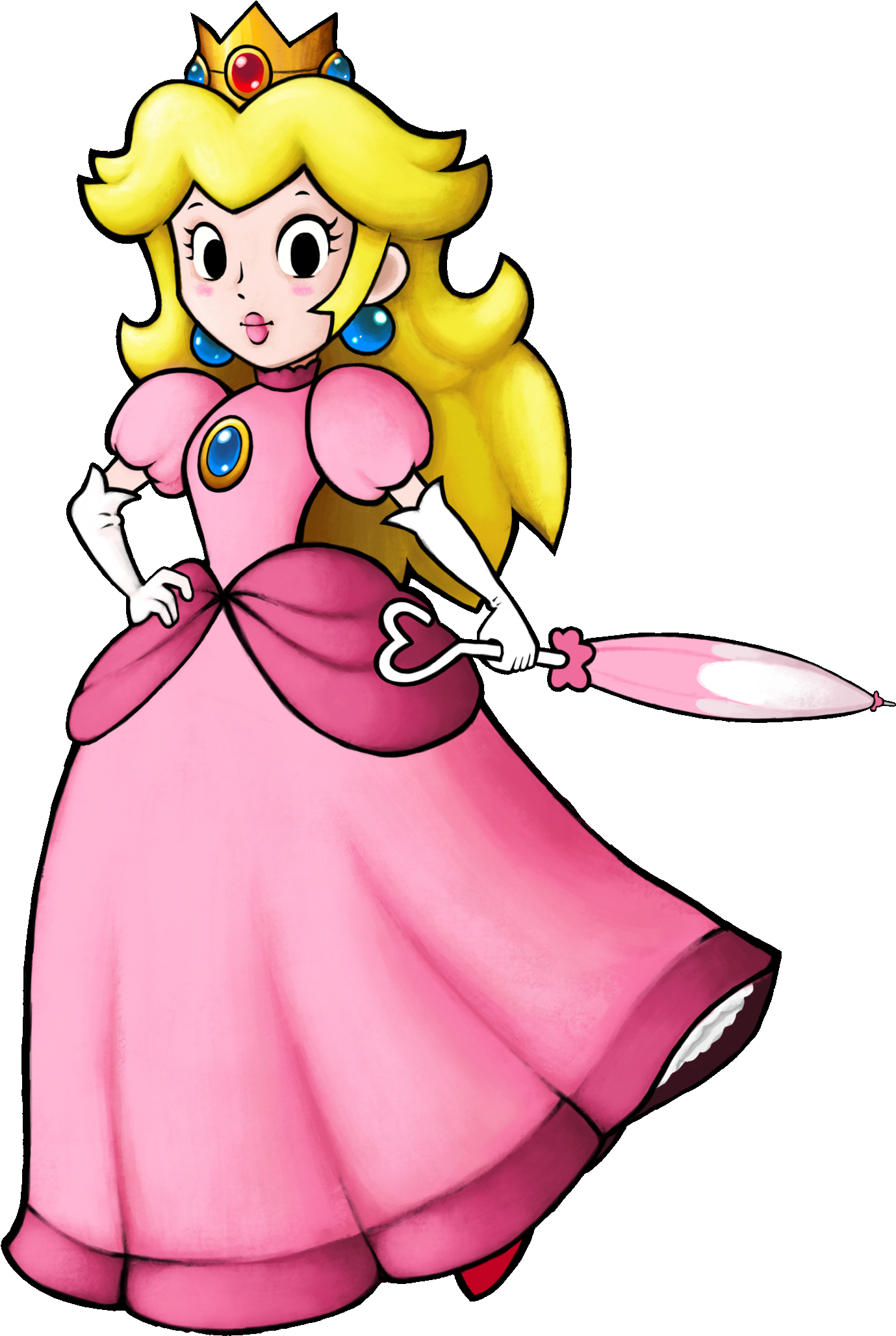 Princess Peach Clipart Fantendo - Super Princess Peach Png Transparent Png ...