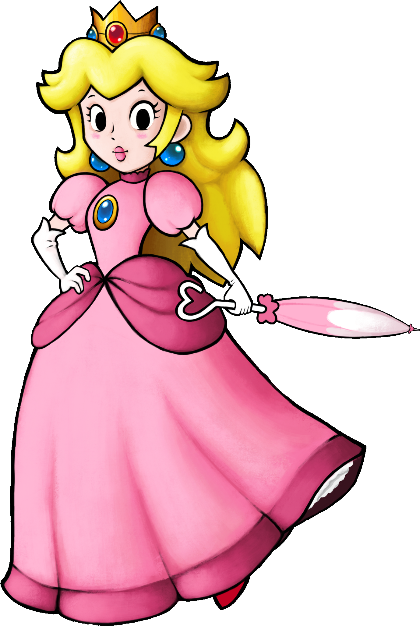 Princess Peach Clipart Fantendo - Super Princess Peach Png Transparent Png (1465x2101), Png Download