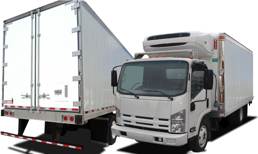 Refrigerated Truck Bodies - Isuzu Npr Clipart (843x500), Png Download