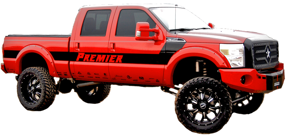 Red Truck Face Right - Diesel Truck Png Clipart (992x478), Png Download