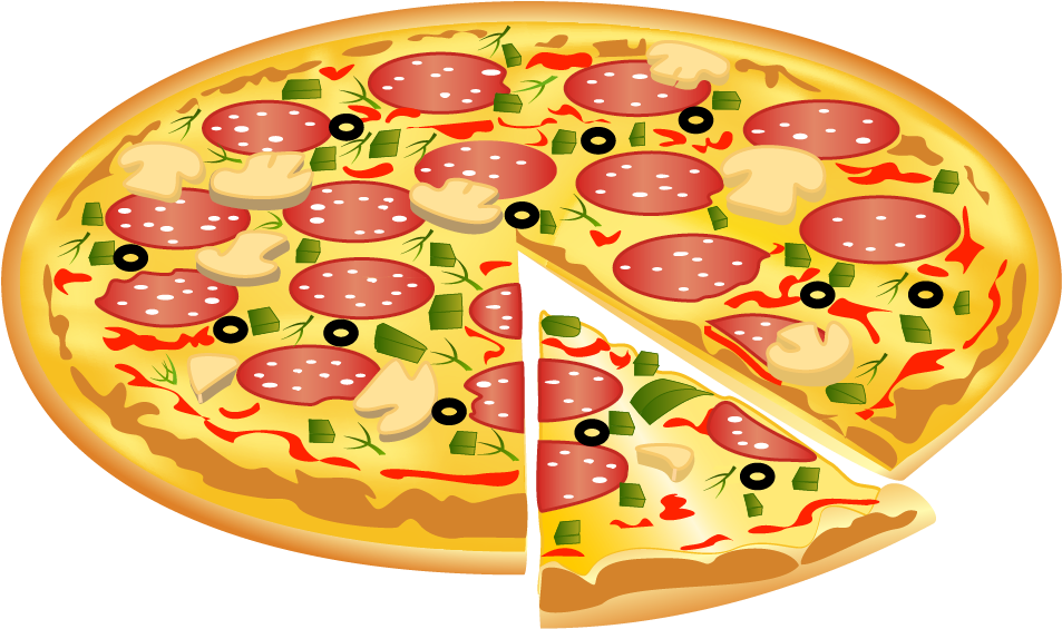 Pizza Clipart Png Pizza Clipart Png - Clip Art Pizza Transparent Background (1002x616), Png Download