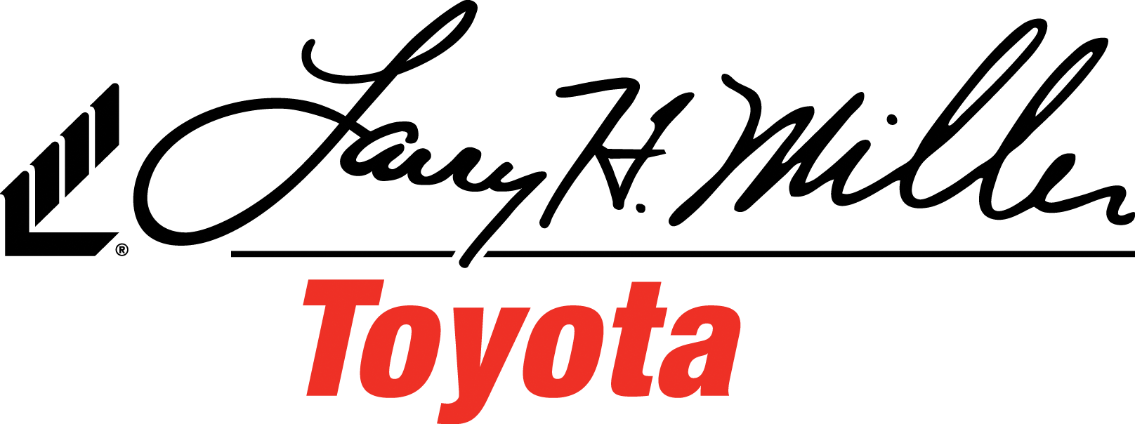 Larry H Miller Toyota Logo Clipart (1616x604), Png Download