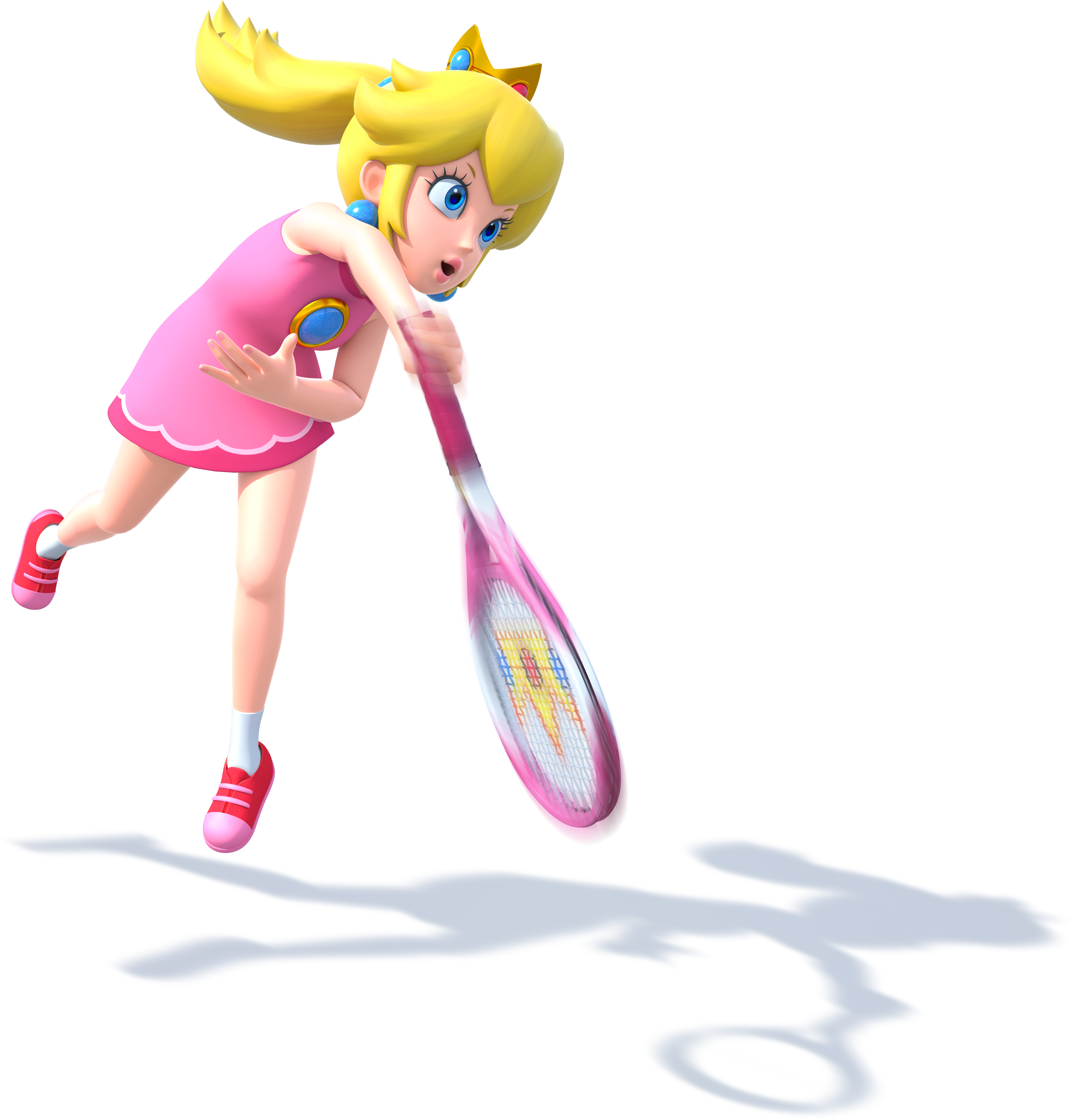How Should They "fix" Princess Peach - Princess Peach Mario Tennis Ultra Smash Clipart (3569x3714), Png Download