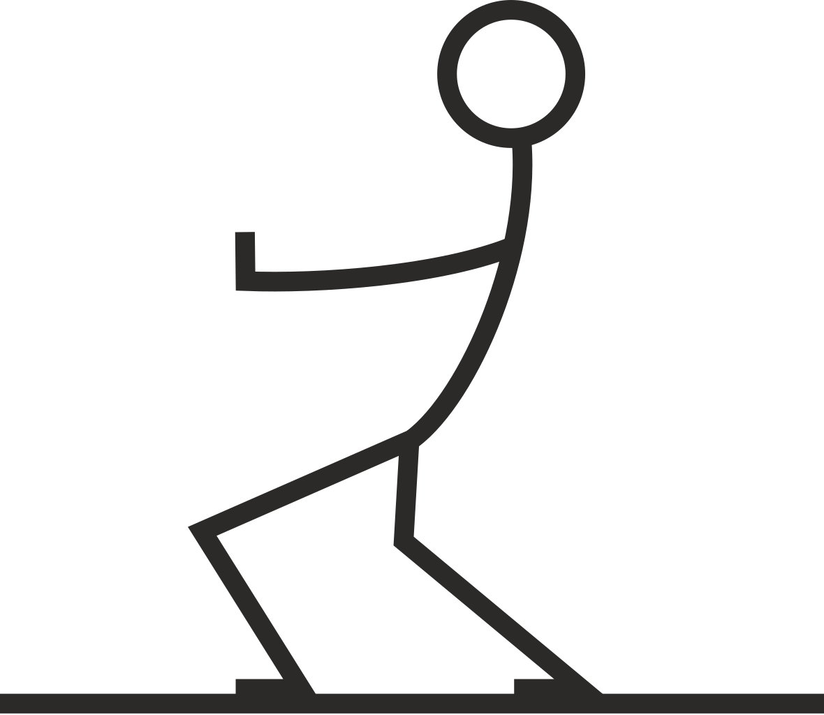 Stick Figure Pull - Stick Figure Pulling Something Clipart (1180x1024), Png Download