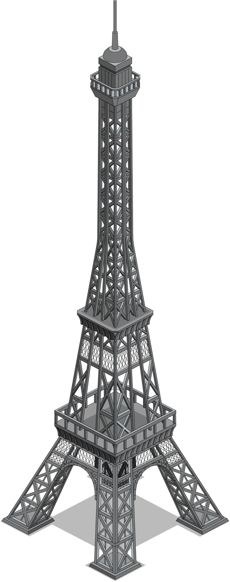 Tsto Eiffel Tower - Simpsons Tapped Out Tour Eiffel Clipart (738x1864), Png Download