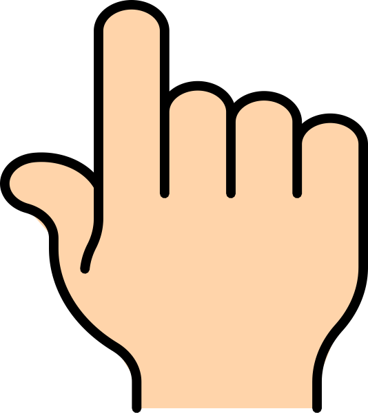 Pointer Finger Clipart Pointer Finger Clipart - Clip Art Pointer Finger - Png Download (534x600), Png Download