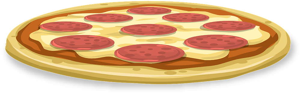 Free To Use Amp Public Domain Pizza Clip Art - Pepperoni Pizza Clipart Png Transparent Png (1065x406), Png Download