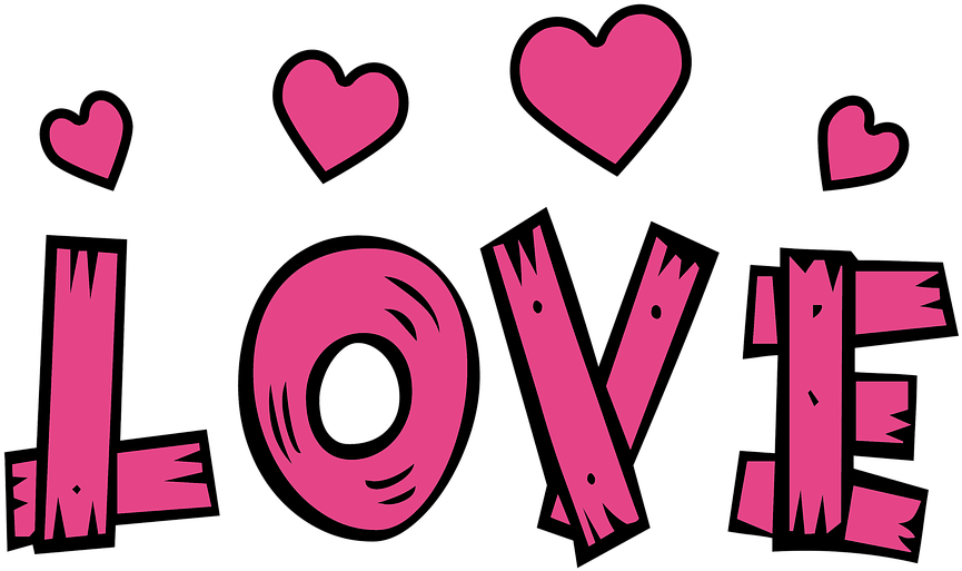 Love Png - Love Png Text Hd Clipart (960x600), Png Download