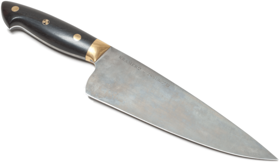 Carbon-steel Knife - Carbon Steel Chef Knife Clipart (580x580), Png Download