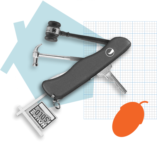 Swiss Army Knife With Real Estate Tools - Blade Clipart (680x680), Png Download