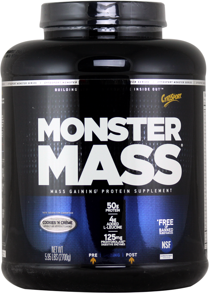 Cytosport Monster Mass - Bodybuilding Supplement Clipart (1000x1000), Png Download
