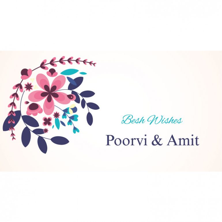 Floral Design Gift Tag - Graphic Design Clipart (770x770), Png Download