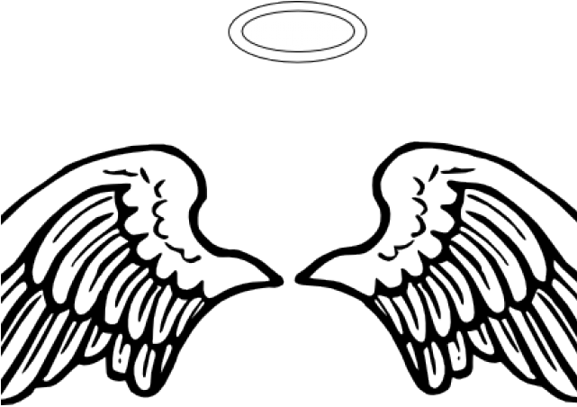 Clip Black And White Huge Freebie - Free Angel Wings Svg - Png Download (640x480), Png Download