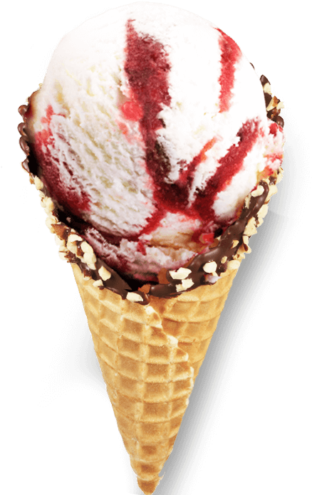 Strawberry Jelly Paradise - Ice Cream Cone Clipart (480x696), Png Download