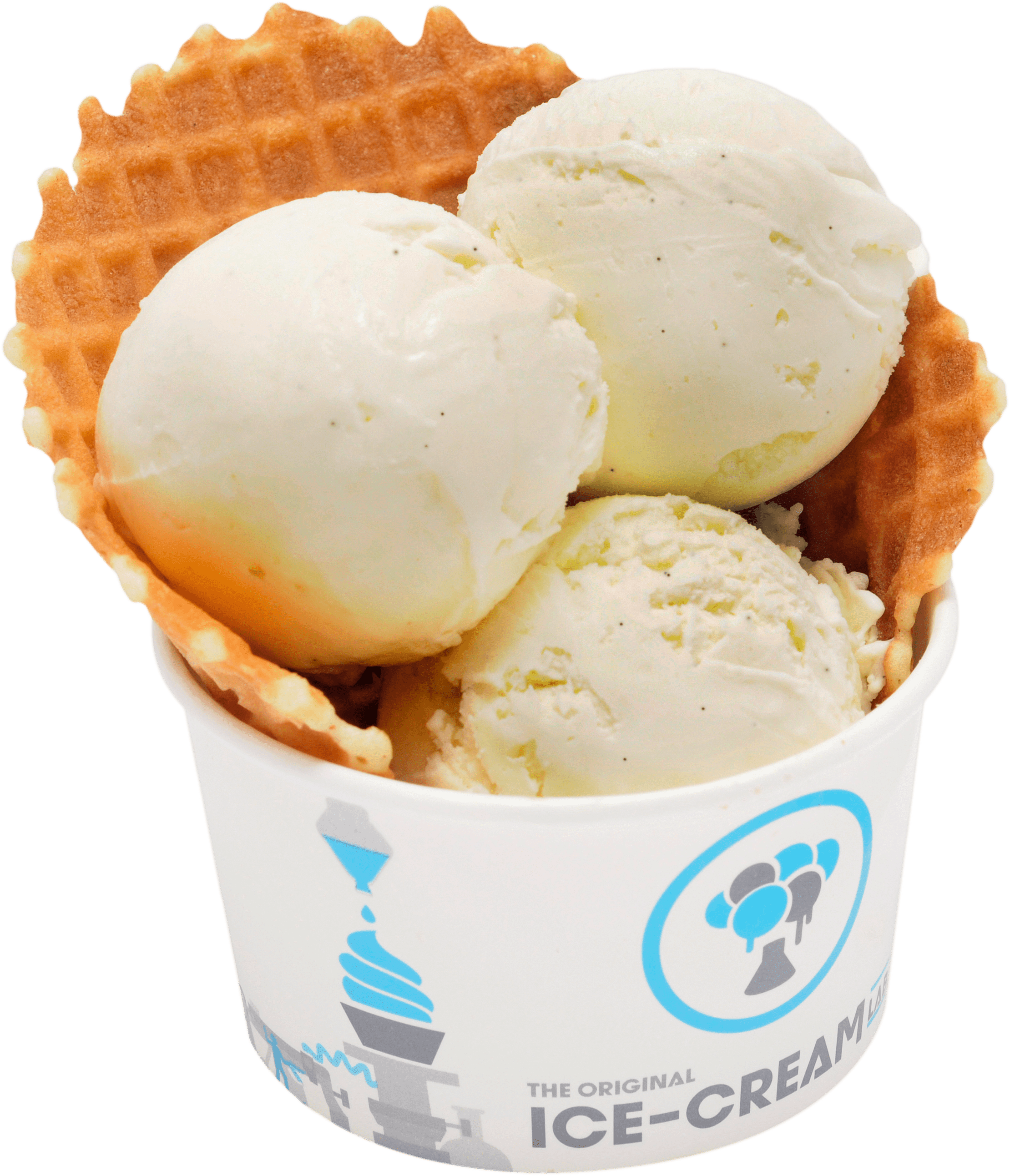 Cookies & Cream - Vanilla Ice Cream Clipart (2225x2600), Png Download