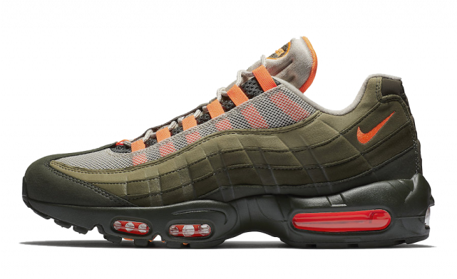 Sports Paradise - Olive Air Max 95 Clipart (640x640), Png Download