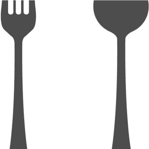 Spoon And Fork Clipart - Silhouette - Png Download (640x480), Png Download