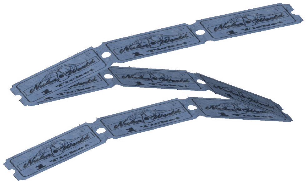 Nuka-cade Ticket Stack - Strap Clipart (1200x670), Png Download