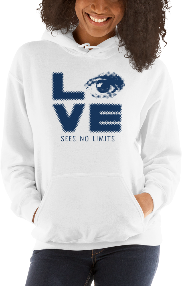 Love Sees No Limits - Sweatshirt Clipart (1000x1000), Png Download