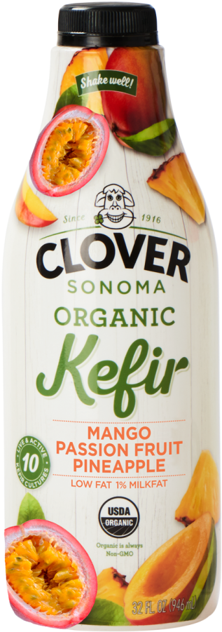 Sonoma Organic Kefir - Organic Clipart (321x960), Png Download