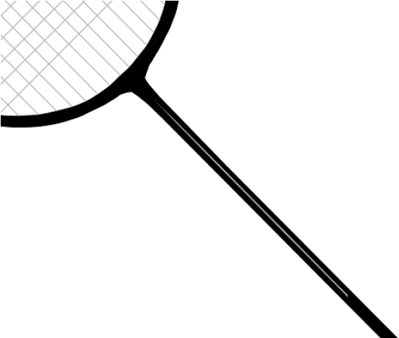 Badminton Clipart Single - Tennis Racket - Png Download (640x480), Png Download