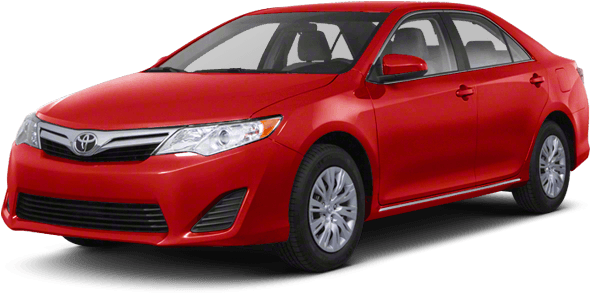 Toyota Camry Ev Class Rental Car Front V2 - Honda Civic Red Color Clipart (640x480), Png Download