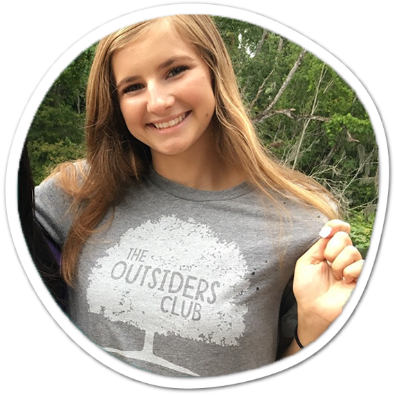 Keep It Outside T-shirt Rust - Girl Clipart (570x570), Png Download