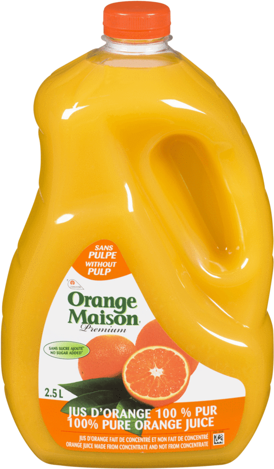 Glass Of Orange Juice Clipart - Orange Maison Juice - Png Download (1000x1000), Png Download