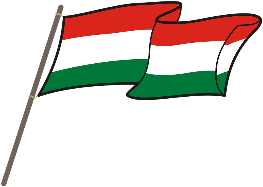 Hungary Flag Graphics National Colors The Mast - Chinese Flag Clip Art - Png Download (960x679), Png Download