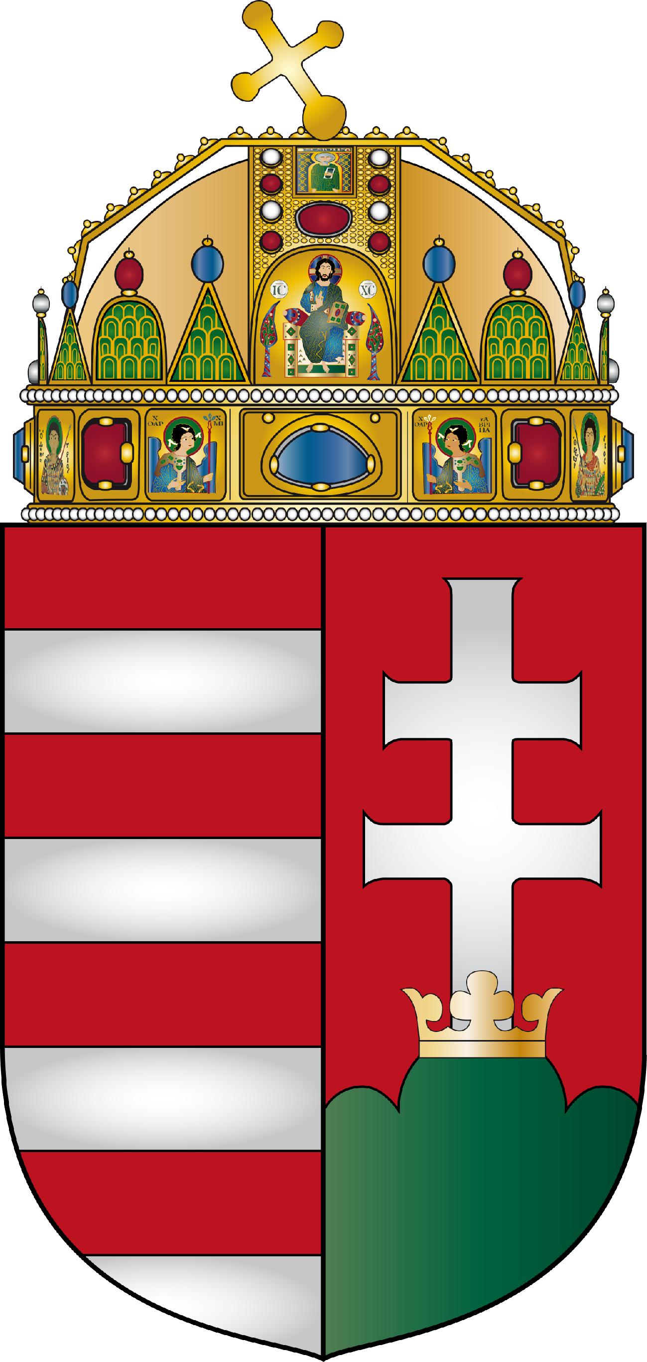 Coat Of Arms Of Hungary - Hungary Consulate Clipart (1299x2732), Png Download