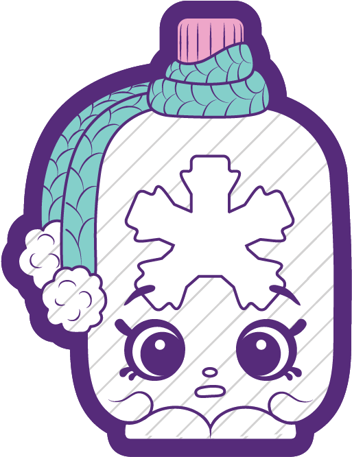 Water Bottle Cartoon Png - Wynter Water Bottle Clipart (513x666), Png Download